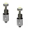 2 Ampoules à LED T4W Ba9s - 12V - 0.72W - 3 X SMD 5050 Canbus - Blanc