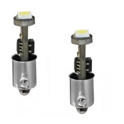 2 Ampoules à LED T4W Ba9s - 12V - 0.72W - 3 X SMD 5050 Canbus - Blanc