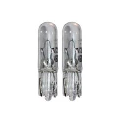 2x 12V 2.3W T5 W2X4.6D AMPOULE WEDGE TRANSPARENT COMPTEUR TABLEAU DE BORD AUTO MOTO SCOOTER