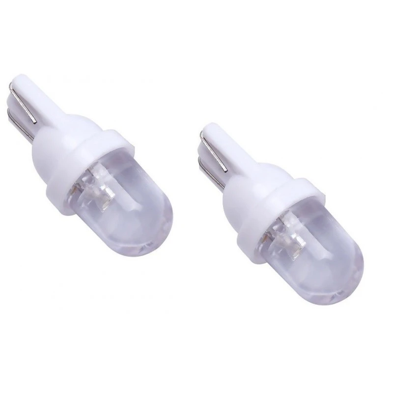 2x Ampoule 12V 5W T10 W2.1x9.5D LED W5W Blanc Compteur Tableau De Bord Intérieur Voiture Moto Scooter Mobylette
