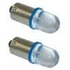 2x Ampoule 12V BA9S LED T4W Bleu Intérieur Voiture Compteur Tableau De Bord Moto Scooter (idem OSRAM 3850WW-02B)