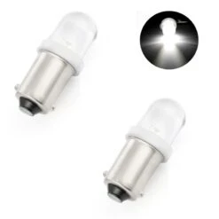 2x Ampoule 12V BA9S LED T4W Intérieur Voiture Compteur Tableau De Bord Moto Scooter (idem OSRAM 3850WW-02B)