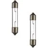 2x AMPOULE NAVETTE 6V 3W SV6 6 X 36 MM VOITURE INTERIEUR TOURNEVIS ELECTRICIEN