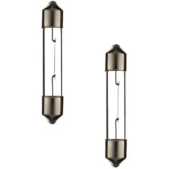 2x AMPOULE NAVETTE 6V 3W SV6 6 X 36 MM VOITURE INTERIEUR TOURNEVIS ELECTRICIEN