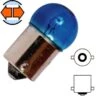 Ampoule 12V 10W BA15S Bleu