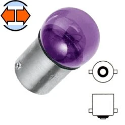 Ampoule 12V 10W BA15S Violet