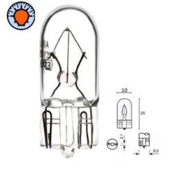 Ampoule 12V 2W T10 W2.1x9.5 Wedge