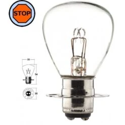 Ampoule 12V 35/35W P15D Gros Globe