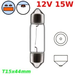 Ampoule Navette 12V 15W T15x44mm