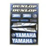 Autocollant Sticker DUNLOP YAMAHA Planche 22x33cm Assortiment