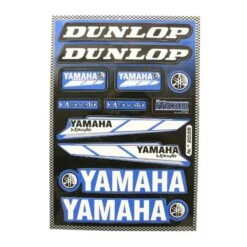 Autocollant Sticker DUNLOP YAMAHA Planche 22x33cm Assortiment