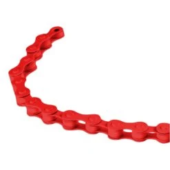 Chaine 1/2x1/8" 112 Maillons Rouge Vélo BMX Single Speed Pignon Fixe Route
