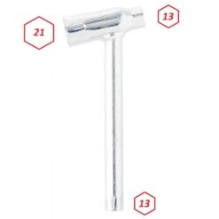 Clé à Bougie 21mm + 13mm + 13mm Hexagonale Vespa Piaggio 125 ET3 Scooter