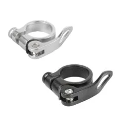 Collier Serrage Rapide Tige De Selle Attache Argent Noir 31.8 Vélo Cycle