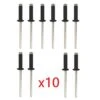 Kit De 10 Rivets Noirs Plaque D'immatriculation