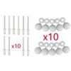 Lot De 10 Rivets + Cache Rivet Blanc Plaque D'IMMATRICULATION Voiture Auto Moto Scooter MOBYLETTE Protection Plastique Aveugle