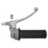 Poignée De Gaz Accélérateur 22mm 110mm Noir Gris Poli Cyclo Mobylette Moto (droite)