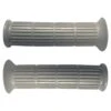 Poignée Revêtement Gris 22mm 24mm 130mm Cyclo Mobylette Scooter Moto (paire)