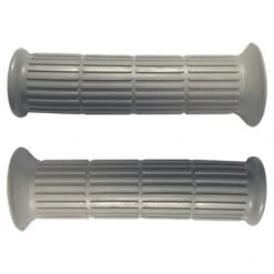 Poignée Revêtement Gris 22mm 24mm 130mm Cyclo Mobylette Scooter Moto (paire)