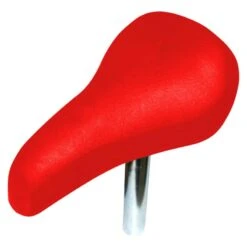 Selle Vélo Bmx Enfant Rouge Confort Avec Tige 22mm Draisienne Universelle Femme