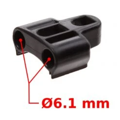 Support De Gaine De Câble 'double' Avec Butée